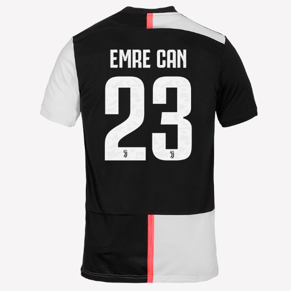 Camiseta Juventus NO.23 Emre Can 1ª 2019/20 Blanco Negro